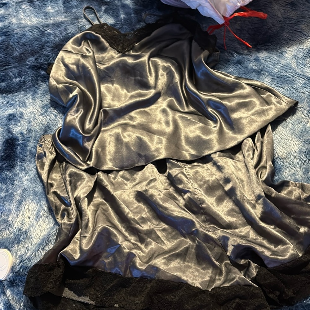 Grey pj silk 1xl